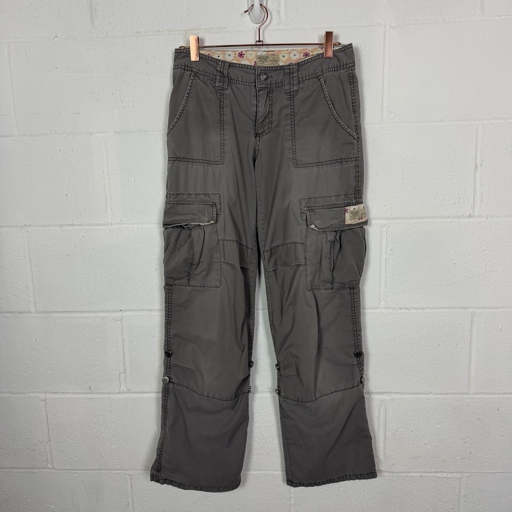 VTG American Eagle Cargo Pants Convertible Low Rise Baggy Y2K Street Grunge SZ 4